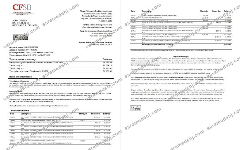 USA New York CFSB 2 pages word